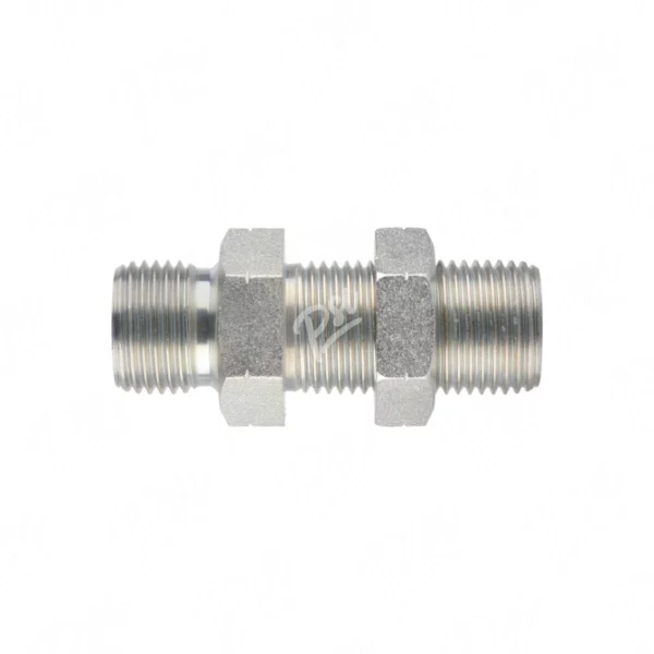 BSP Bulkhead with Locknut Straight