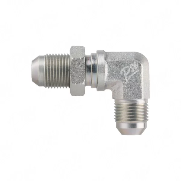 JIC Bulkhead with Locknut 90°